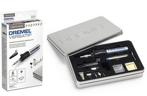 Dremel VersaTip 2000-6 Saldatore a gas 1200 °C Nero, Acciaio inossidabile