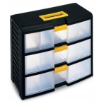 Terry - Terry Store-Age 42002, 3 cassetto/cassetti, Plastica, Nero, Translucent, Giallo, 1 pz, 391 mm, 197 mm