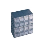 Terry - Terry 1000015, 16 cassetto/cassetti, Grigio, 1 pezzo(i), 208 mm, 132 mm, 208 mm