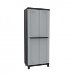 Terry - Terry Twist Black 3680, Armadietto, Da terra, Armadio da muro, 3 ripiani, 2 porta/porte, Nero, Grigio