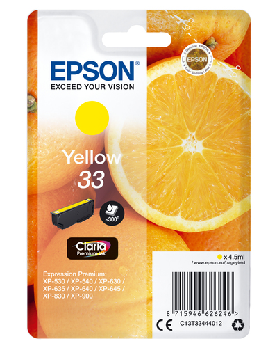 Epson Oranges Cartuccia Giallo T33 Claria Premium