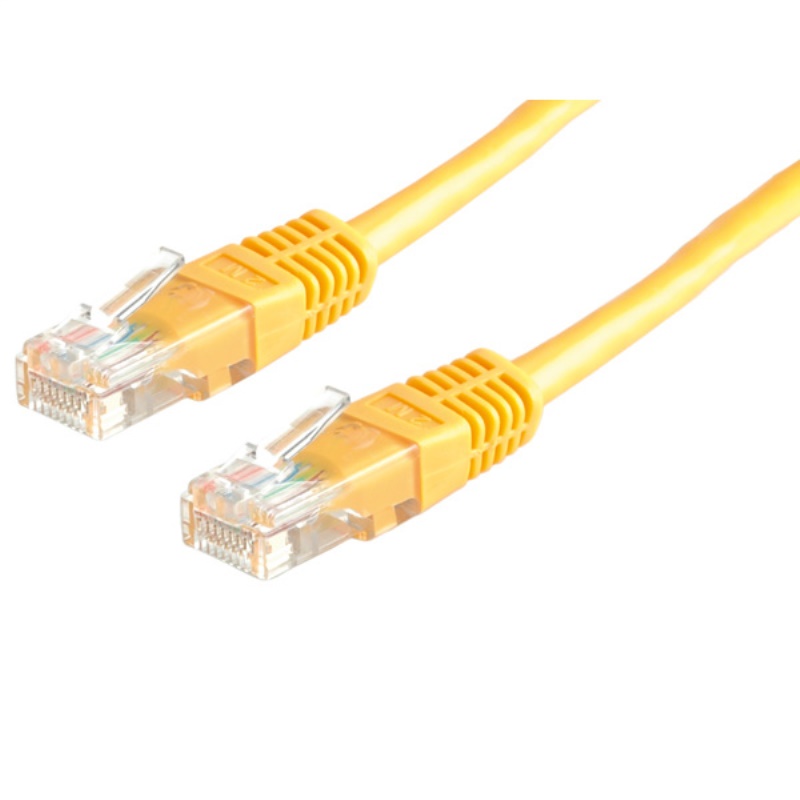 Value 21.99.1562 cavo di rete Giallo 5 m Cat6 U/UTP (UTP)