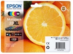 EPSON - Epson Oranges Multipack 5-colours 33XL Claria Premium Ink, Resa elevata (XL), Inchiostro a base di tintura/Inchiostro a base di pigmento, 12,2 ml, 8,9 ml, 5 pz, Confezione multipla