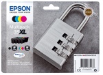 EPSON - Epson Padlock Multipack 4-colours 35XL DURABrite Ultra Ink, Resa elevata (XL), Inchiostro a base di pigmento, 41,2 ml, 20,3 ml, 4 pz, Confezione multipla