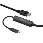 Startech.Com - StarTech.com Cavo Adattatore USB-C a DisplayPort da 3m - 4k 60hz - Nero, 3 m, USB tipo-C, DisplayPort, Maschio, Maschio, Dritto