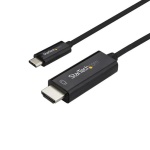 Startech.Com - StarTech.com Cavo adattatore USB C a HDMI da 2m - Cavo video USB tipo C a HDMI 2.0 - Compatibile con Thunderbolt 3 - USB Type C Laptop a HDMI Monitor/Display - DP 1.2 Alt Mode HBR2 - Nero, 2 m, USB tipo-C, HDMI, Maschio, Maschio, Dritto