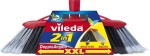 VILEDA - Vileda Scopa 2in1 Angoli 1pz, Interno, Nero, Grigio, Rosso, Setola morbida/rigida, Polietilene tereftalato (PET), 1 pezzo(i), 330 mm