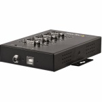 Startech.Com - StarTech.com Adattatore Seriale Industriale RS-232/422/485 a 4 Porte USB - Protezione ESD 15kV, USB 2.0 Type-B, Seriale, Nero, Acciaio, Potenza, CE, FCC, TAA, RoHS