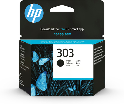 Cartuccia di inchiostro nero originale HP 303 HP Cartuccia di inchiostro nero originale 303, Resa standard, Inchiostro a base di pigmento, 200 pagine, 1 pz