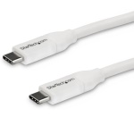 Startech.Com - StarTech.com Cavo USB-C a USB-C 5A PD - M/M - Bianco - 4m - USB 2.0 - Conforme USB-IF, 4 m, USB C, USB C, 3.2 Gen 1 (3.1 Gen 1), 480 Mbit/s, Bianco