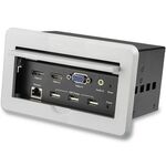 Startech.Com - StarTech.com Box Connettività A/V Audio Video per sale conferenze - 4K, 3840 x 2160 Pixel, 1280 x 720 (HD 720),1920 x 1080 (HD 1080),1920 x 1200 (WUXGA),2560 x 1600 (WQXGA),3840 x 2160, 16:9, Argento, 15,2 m, CE, FCC, TAA, REACH