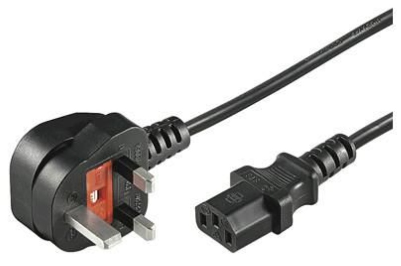 Microconnect PE090420 cavo di alimentazione Nero 2 m BS 1363 Accoppiatore C13