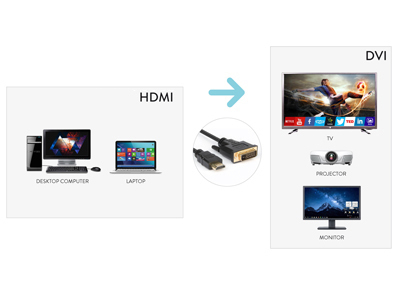 Cavo adattatore Hamlet XVCHDM DV18 Video Hdmi Dvi Black Black
