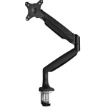Startech.Com - StarTech.com Braccio per monitor da scrivania - Supporto ergonomico robusto per monitor VESA - Display singolo da 9 kg - Movimento completo, regolabile in altezza, snodato - Alluminio - Morsetto a C/Gommino - Nero, Morsa, 9 kg, 33 cm (13
