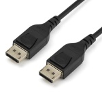 Startech.Com - StarTech.com Cavo DisplayPort 1.4 certificato VESA da 2m - 8K 60Hz HBR3 HDR - Cavo per monitorc Certificato funziona con Chromebook - - Cavo video Ultra HD 4K 120Hz DisplayPort 1.4 sottile M/M, 2 m, DisplayPort, DisplayPort, Maschio, Maschio, 7680 x 4320 Pixel