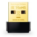 TP-LINK - TP-LINK Archer T2U Nano, Cablato, USB, WLAN, Wi-Fi 5 (802.11ac), 633 Mbit/s, Nero