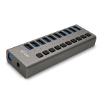 i-tec - i-tec U3CHARGEHUB10, Interno, AC, Grigio