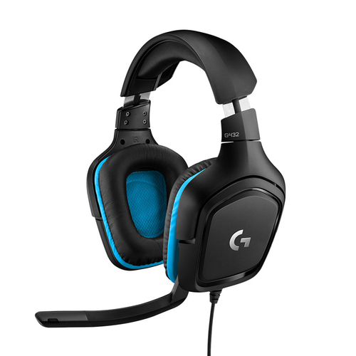 Logitech G G432 7.1 Surround Sound Wired Gaming Headset Auricolare Cablato A Padiglione Giocare Nero, Blu