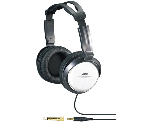 JVC HA-RX500-E Cablato Cuffie A Padiglione MUSICA Nero, Bianco