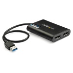 Startech.Com - StarTech.com Adattatore USB a due DisplayPort - 4K 60 Hz - USB 3.0 (5 Gbps), 3.2 Gen 1 (3.1 Gen 1), USB tipo A, Uscite Displayport, 4096 x 2160 Pixel