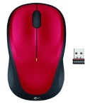 LOGITECH - Logitech LGT-M235R, Ambidestro, Ottico, RF Wireless, Nero, Rosso