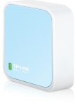 TP-LINK - TP-LINK TL-WR802N, Wi-Fi 4 (802.11n), Banda singola (2.4 GHz), Collegamento ethernet LAN, Blu, Bianco, Router da tavolo