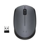 LOGITECH - Logitech M170, Ambidestro, Ottico, RF Wireless, 1000 DPI, Nero, Grigio