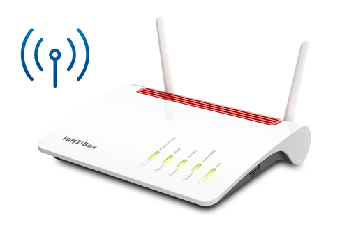 FRITZ!Box Box 6890 LTE router wireless Gigabit Ethernet Dual-band (2.4 GHz/5 GHz) 3G 4G Rosso, Bianco
