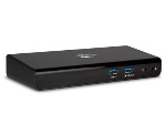 HAMLET - Hamlet Docking Station USB 3.0 Dual Display dual display DVI e HDMI, hub con 6 porte usb, LAN E AUDIO, Docking, 3,5 mm, USB tipo A, USB di tipo B, 10,100,1000 Mbit/s, Nero, 5 Gbit/s