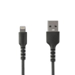 Startech.Com - StarTech.com Cavo da USB-A a Lightening da 1m - Cavo USB tipo A per ricarica e sincronizzazione dati - USB type A a Lightening robusto in fibra aramidica - Certificato Apple MFI - iPad Air iPhone 11 - Nero, 1 m, Lightning, USB A, Femmina, Maschio, Nero