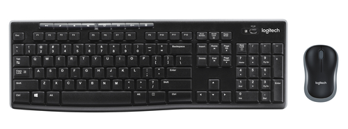 Logitech Wireless Combo MK270 tastiera USB QWERTZ Tedesco Nero