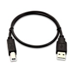 V7 - V7 0,5 m (1,6 piedi) USB A (maschio) a USB B (maschio), nero, 0,5 m, USB A, USB B, 1.0, 480 Mbit/s, Nero
