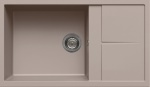 Elleci - Elleci Unico 410, Lavello montato su piano, Rettangolare, Granitek, Beige, 1 ciotole, Rettangolare