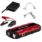 EINHELL - Einhell CE-JS 8, Nero, Rosso, Universale, LED, Polimeri di litio (LiPo), 7500 mAh, Accendisigari, dC, USB