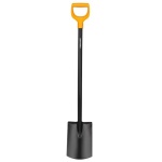 Fiskars - Fiskars 131403, Spade, Plastica, Acciaio, Nero, Arancione, Quadrato, A forma di D, 117 cm