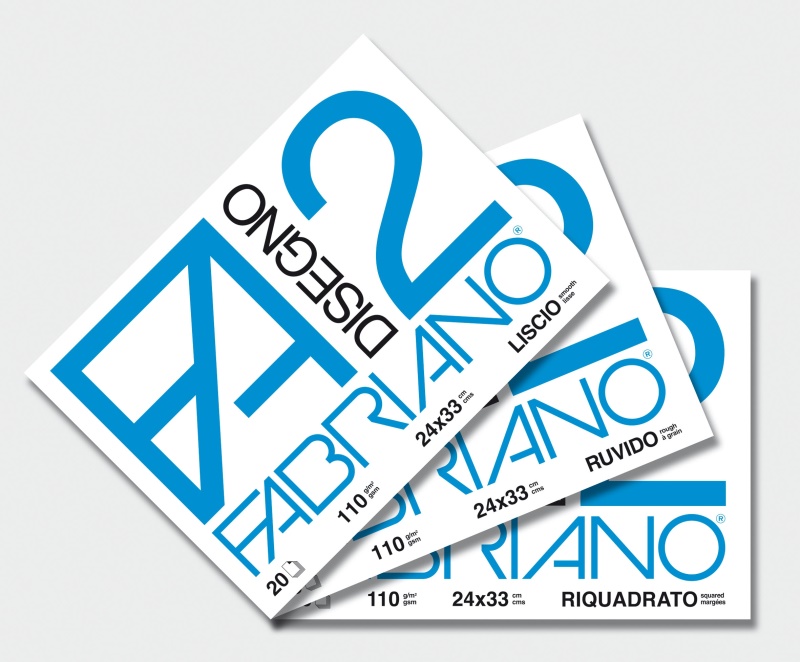 Fabriano Blocco FA/2 20 Fogli 24x33 cm ruvidi