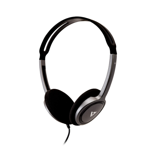 V7 HA310-2EP cuffia e auricolare Cuffie Padiglione auricolare Connettore 3.5 mm Nero, Argento