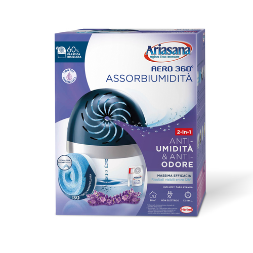 Ariasana Aero 360° Assorbitore (ricarica) Assorbiumidità e odori