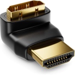 Techly - Techly Adattatore HDMI M/F 90° verso il basso (IADAP HDMI-L), HDMI, HDMI, Nero