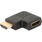 Techly - Techly Adattatore HDMI Maschio / Femmina Angolato 90° (IADAP HDMI-R), HDMI, HDMI, Nero
