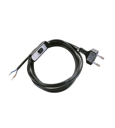 Cavo elettrico Poly Pool PP0372 2 Per abat jour con interruttore Nero 