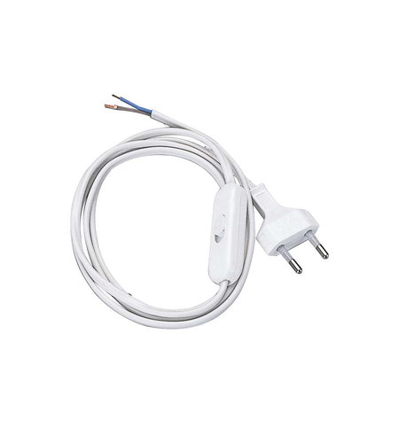 Cavo elettrico Poly Pool PP0372 Per abat jour con interruttore Bianco 