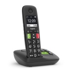 GIGASET - Gigaset E290A BLACK, Telefono analogico/DECT, Cornetta wireless, Telefono con vivavoce, 150 voci, Identificatore di chiamata, Nero