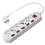 Polypool - Poly Pool PP2509, 1,5 m, 5 presa(e) AC, Interno, Tipo L, Tipo L, 2P + T