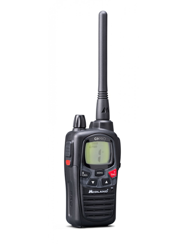 Midland G9 Pro ricetrasmittente 101 canali 446.00625 - 446.19375 MHz Nero