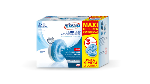 Ariasana Aero 360° Assorbitore (ricarica) Assorbiumidità e odori