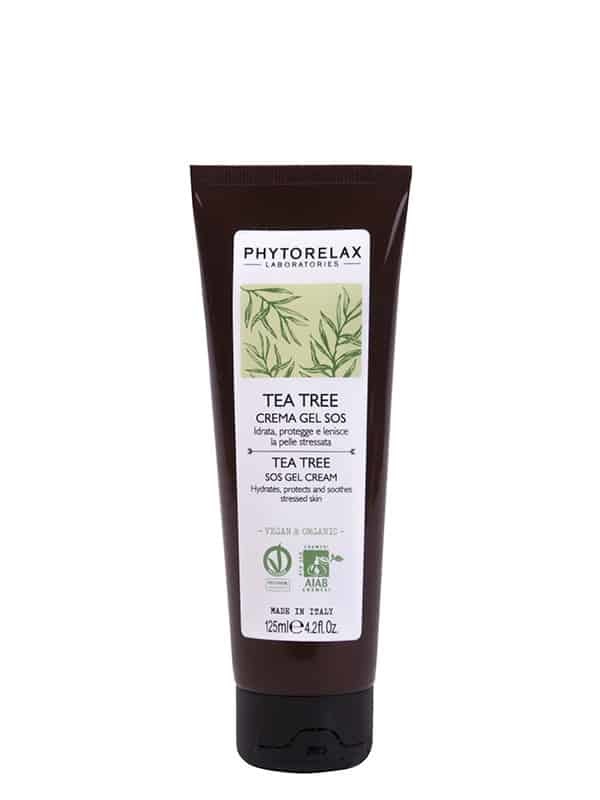 Phytorelax Laboratories Crema gel sos idrata, protegge e lenisce la pelle stressata – tea tree 125 ml