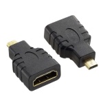 Techly - Techly Adattatore HDMI a micro HDMI tipo D F/M (IADAP HDMI-MD), Micro HDMI D, HDMI, Nero