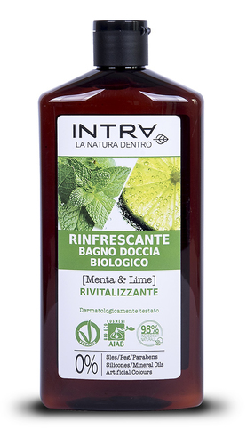 Intra Menta & Lime Bagno Doccia Biologico Rinfrescante 400ml