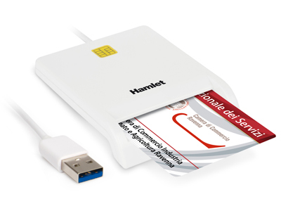 Hamlet HUSCR30 lettore di card readers Interno USB 3.2 Gen 1 (3.1 Gen 1) Bianco